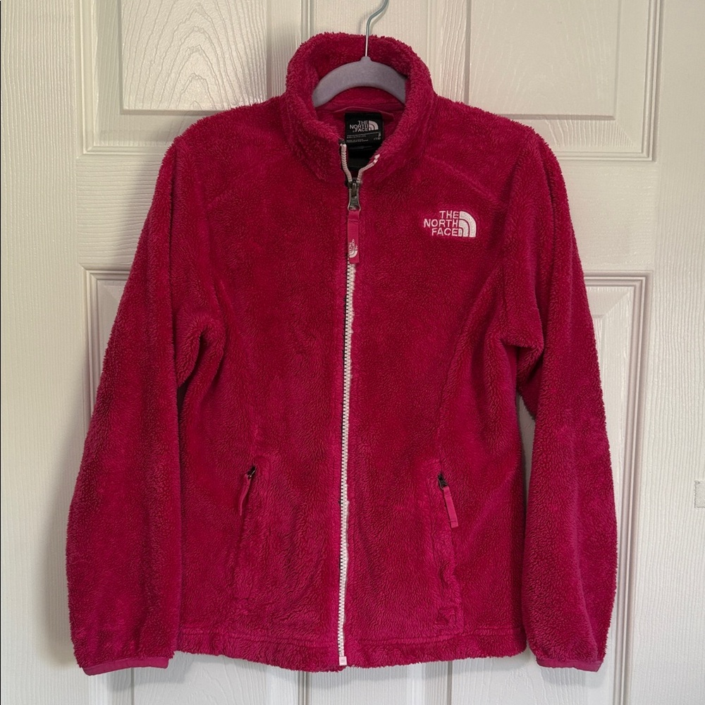 The North Face Osito Magenta Fleece Zip Up Jacket